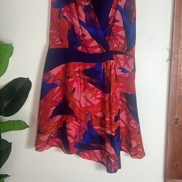 Leifsdottir for Anthropologie Silk Wrap Asymmetrical Hem Malva Dress Si…‎ - Picture 5 of 11